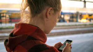 Woman on mobile phone